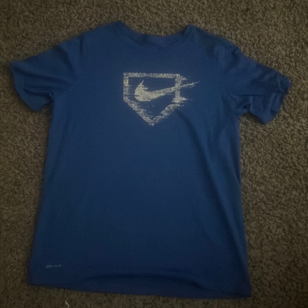 Blue Nike tee